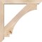 Ekena Millwork Imperial Slat Smooth Bracket w/ Offset Brace, Douglas Fir, 5 1/2"W x 38"D x 38"H BKT0604X38X38IMP06SDF - alternate 2